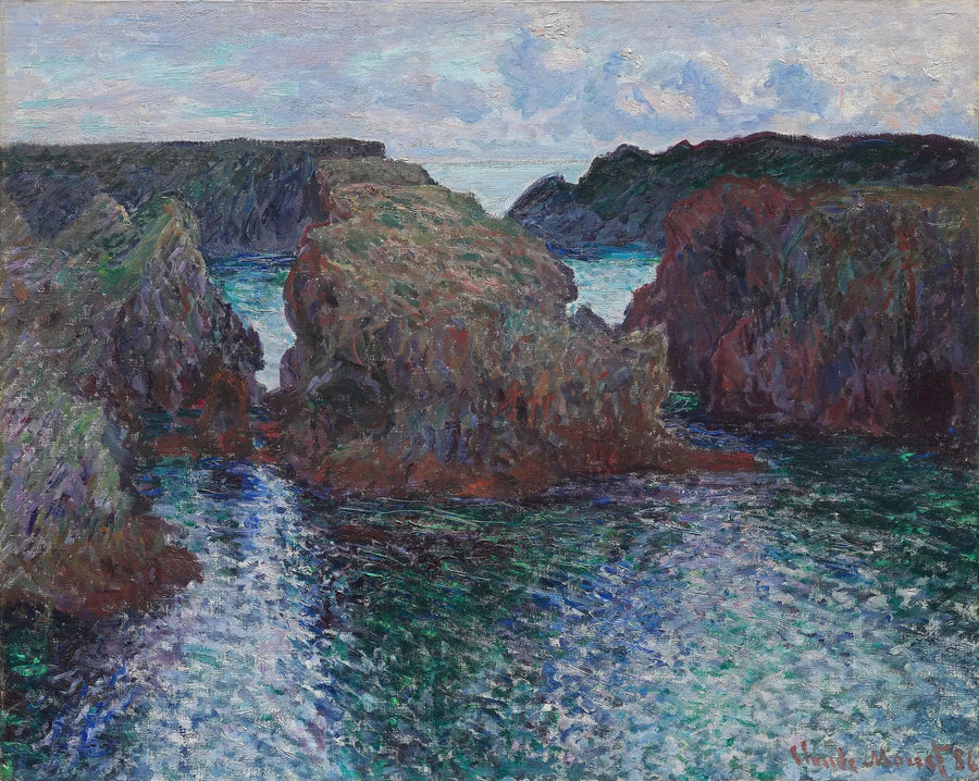 Klipper ved Port-Goulphar, på Belle-Île - Claude Monet