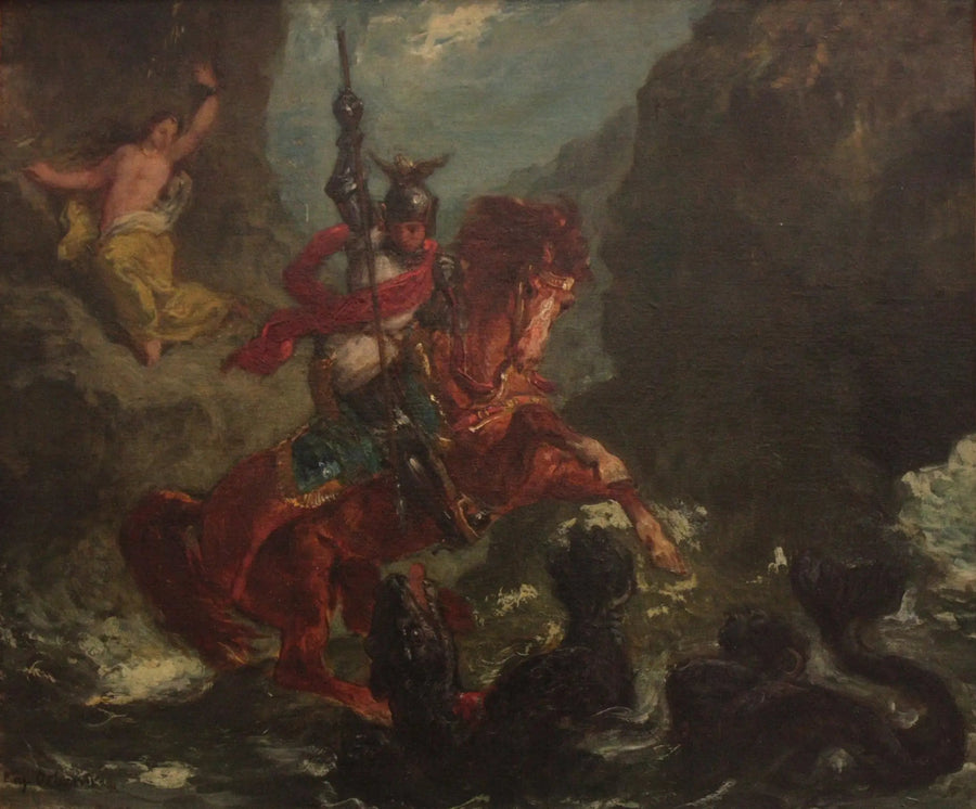 Roger der frigiver Angélique - Eugène Delacroix
