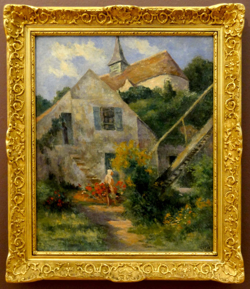 Rolleboise, kirken og malerens hus - Maximilien Luce
