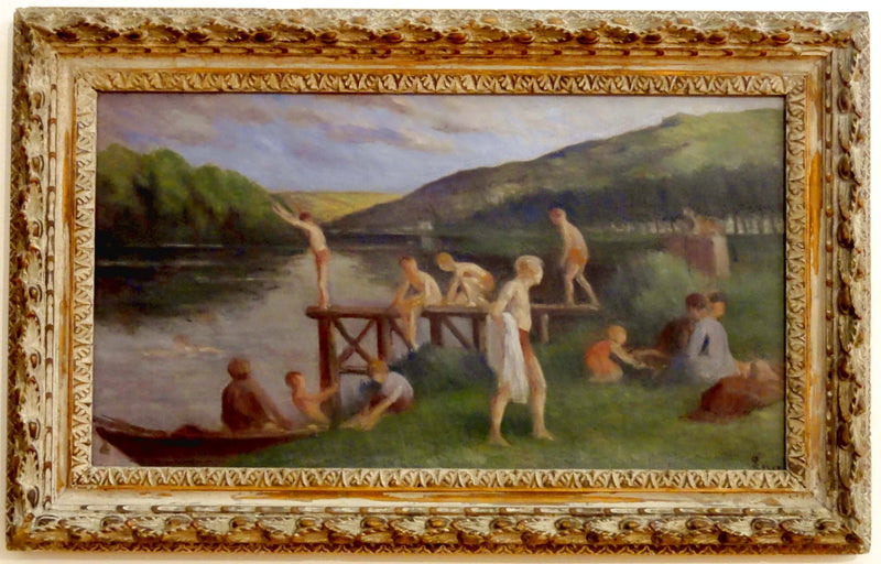 Rolleboise, badet - Maximilien Luce