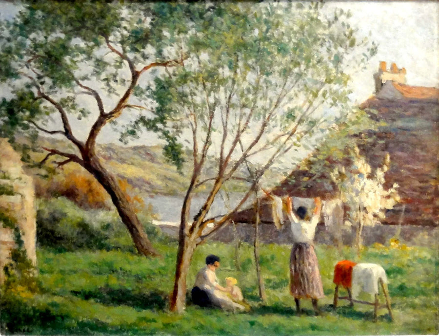 Rolleboise, forårets have - Maximilien Luce