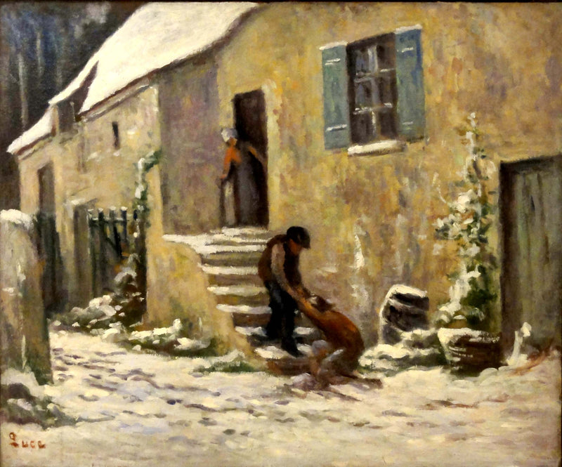 Rolleboise, genkomsten af den fortabte søn - Maximilien Luce