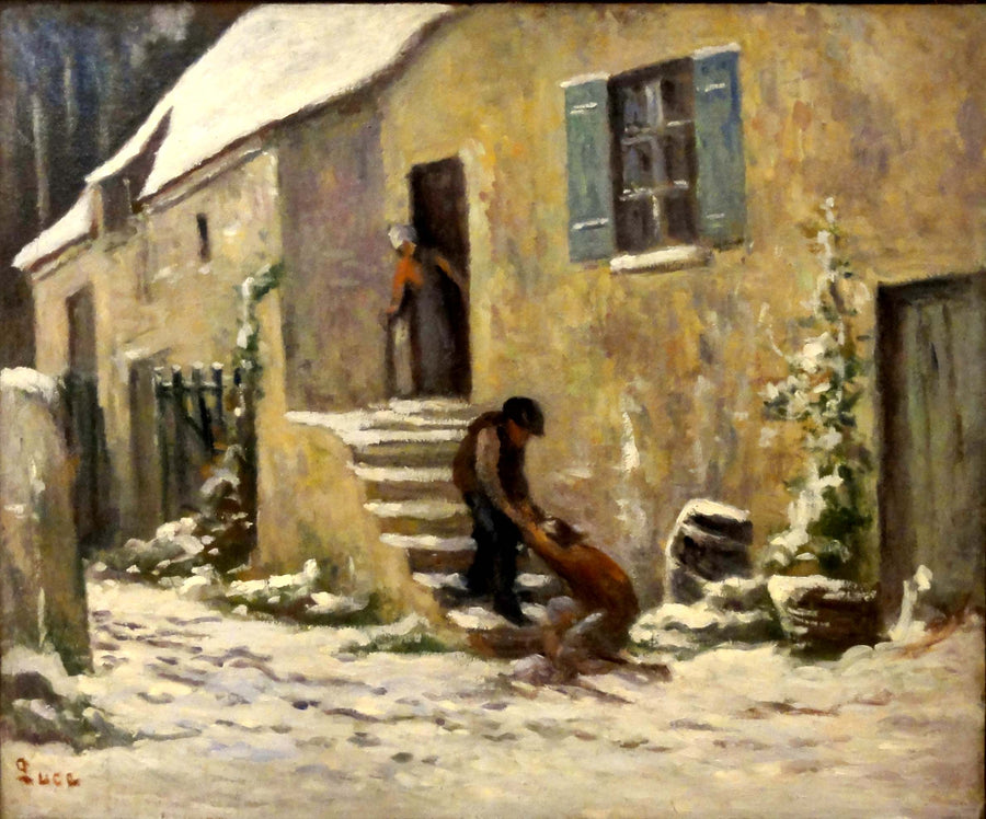 Rolleboise, genkomsten af den fortabte søn - Maximilien Luce