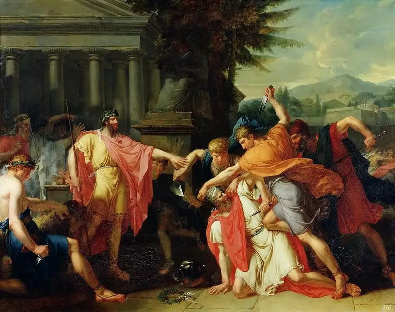 Romulus der får Tatius dræbt - Anne-Louis Girodet