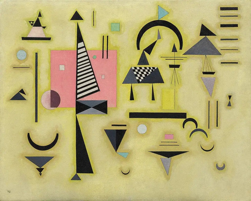 Besluttende rose - Vassily Kandinsky
