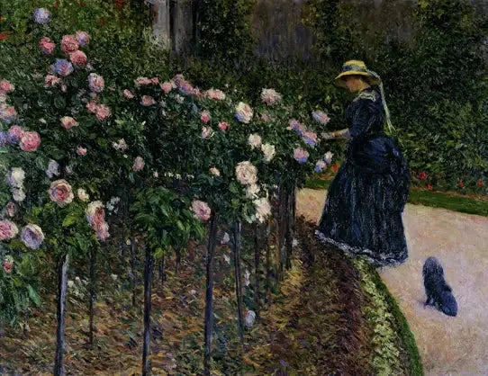 Rosen i haven i Petit Gennevilliers - Gustave Caillebotte