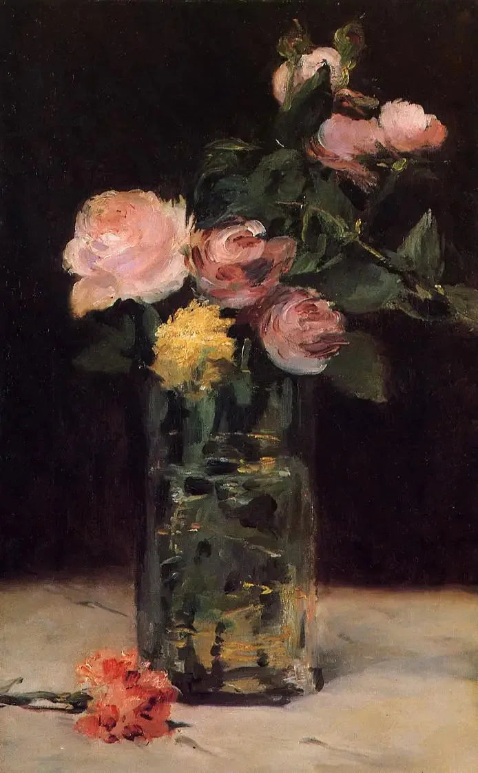 Rosen i en vase - Édouard Manet