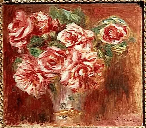 Rosen i en vase - Pierre-Auguste Renoir