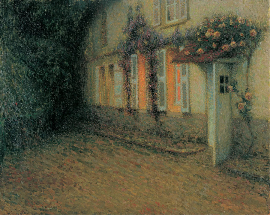 Roser og slyngplanter på huset - Henri Le Sidaner