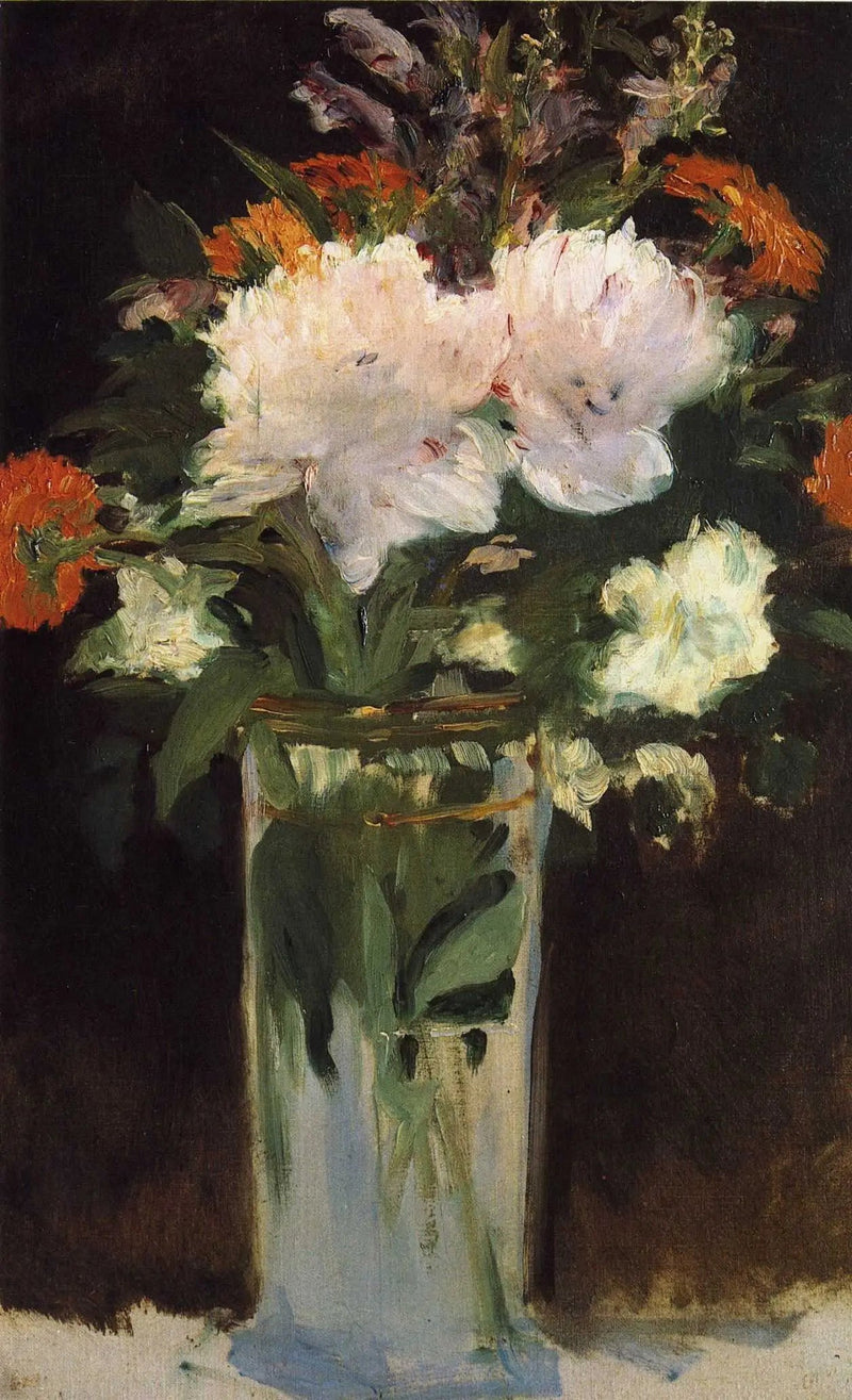 Rosen og liljer - Édouard Manet