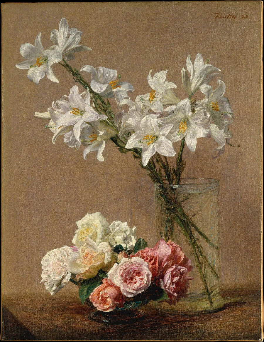 Roser og lys - Henri Fantin-Latour
