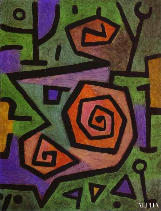 Roses héroïques - Paul Klee - Reproductions de tableaux et peintures haut de gamme