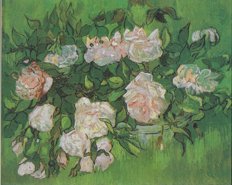 De lyserøde roser - Vincent van Gogh
