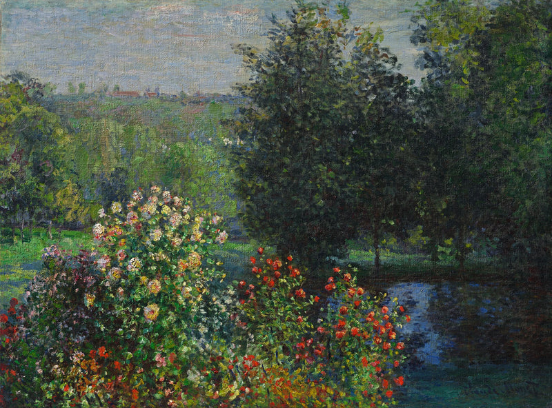 Rosenbuskene i Montgeron Garden W417 - Claude Monet