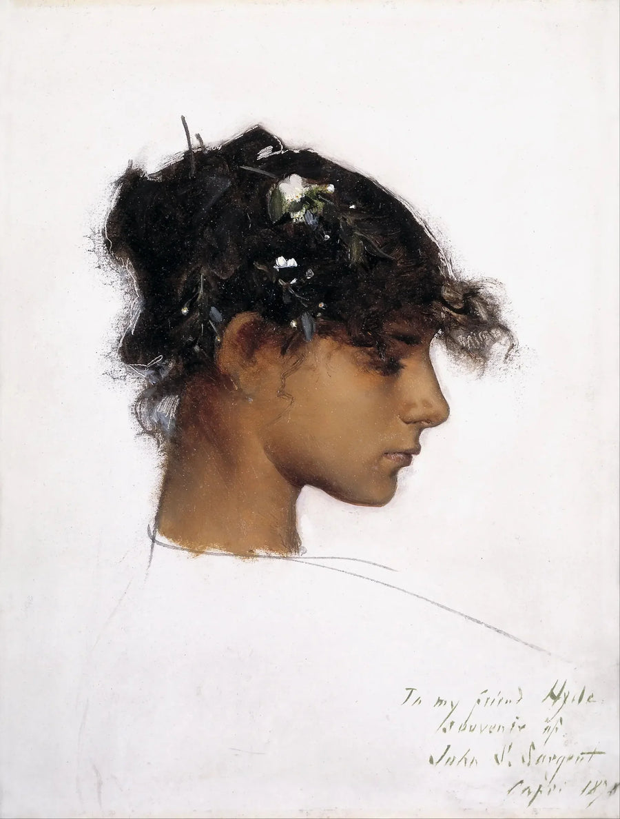 Rosina Ferrara, Hoved af en pige fra Capri - John Singer Sargent