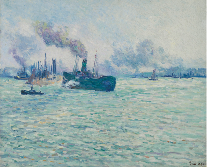 Rotterdam, havneudsigt - Maximilien Luce