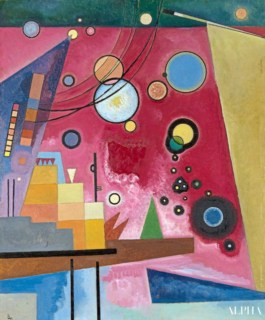 Mørkerød - Vassily Kandinsky - Reproduktioner af malerier og højkvalitets malerier