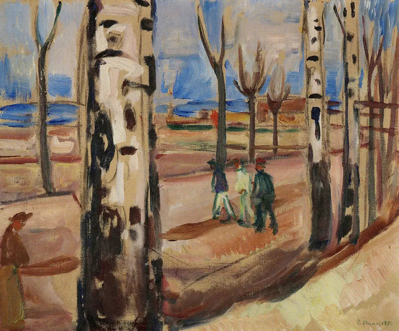 Rute med træer - Edvard Munch