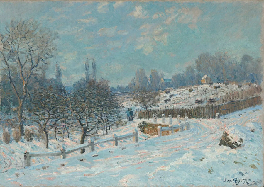 Louveciennes vej sneeffekt - Alfred Sisley