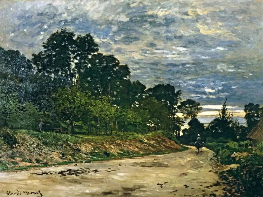Vejen foran Saint-Siméon gården W24 - Claude Monet