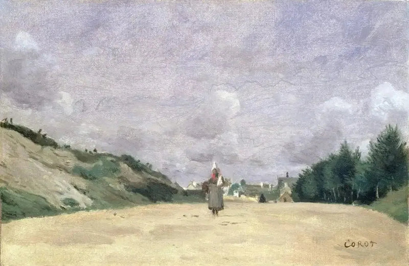Route i Normandiet - Jean-Baptiste Camille Corot