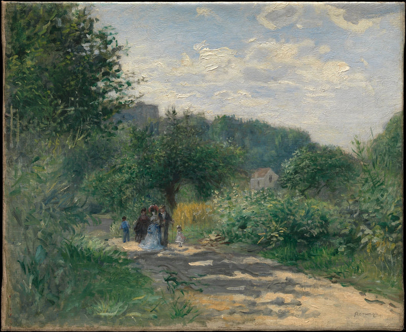 En vej i Louveciennes - Pierre-Auguste Renoir
