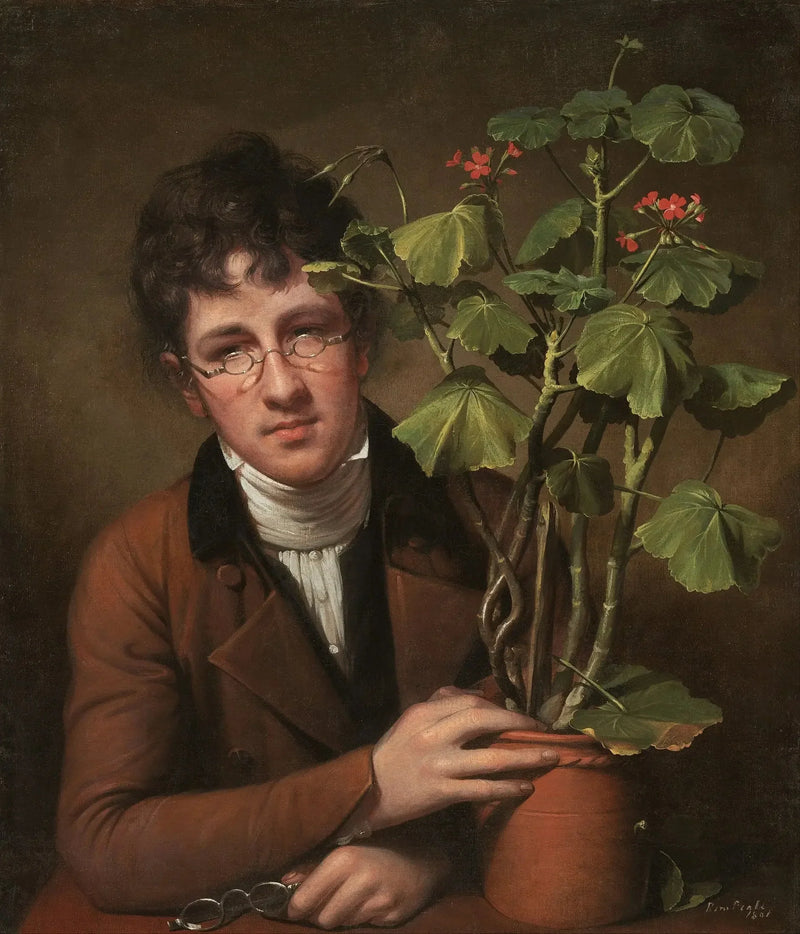 Rubens Peale med en pelargonie - Rembrandt Peale