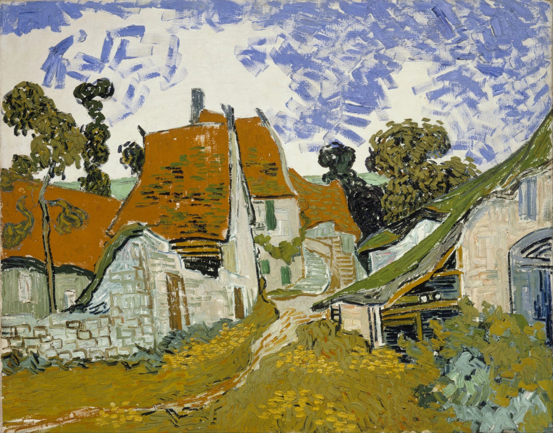 Rue à Auvers-sur-Oise de Vincent van Gogh, Ateneum Art Museum
