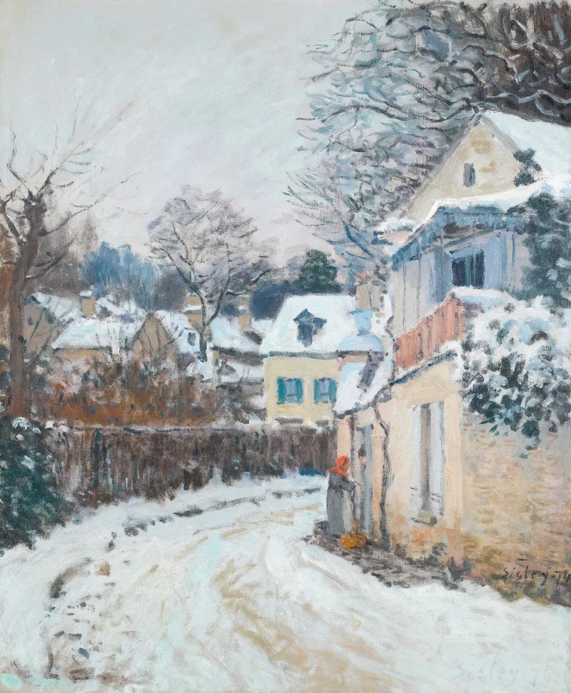 Prinsessens Gade, vinter - Alfred Sisley