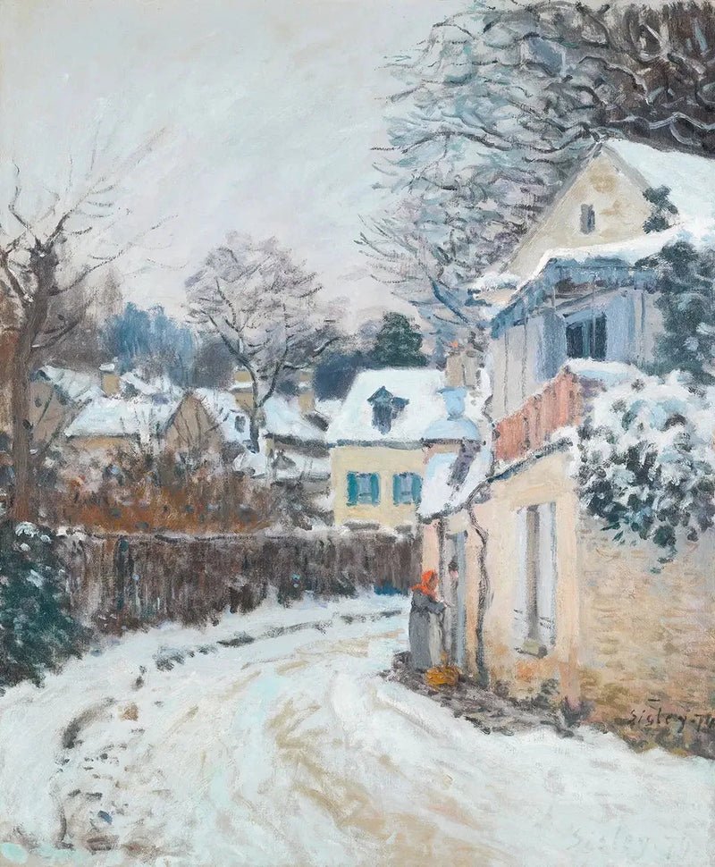 Prinsessens Gade, vinter - Alfred Sisley