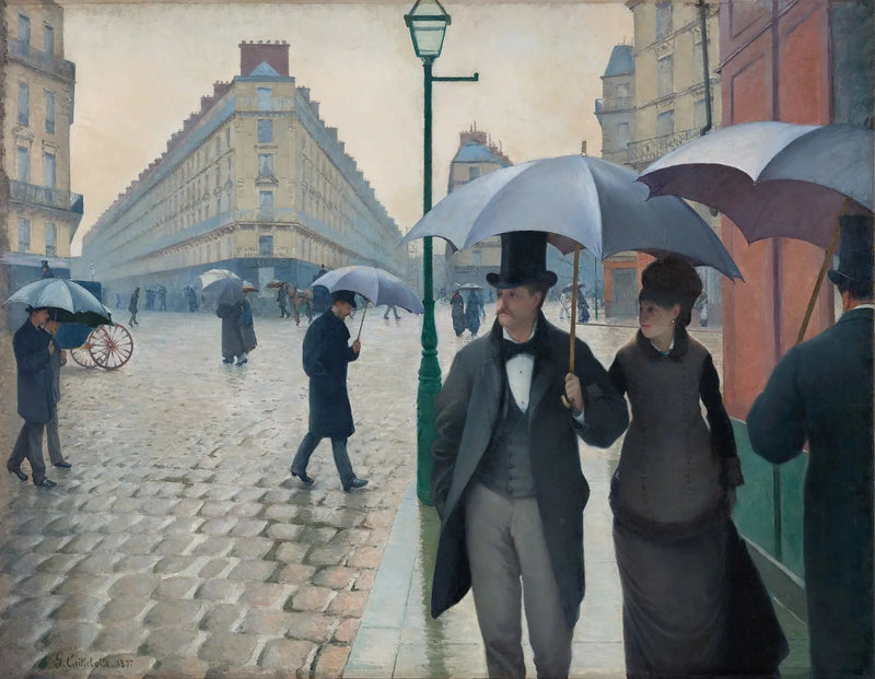 Rue de Paris, regnvejr - Gustave Caillebotte
