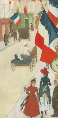 Rue de Parme i Paris, den 14. juli - Pierre Bonnard