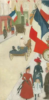 Rue de Parme i Paris, den 14. juli - Pierre Bonnard