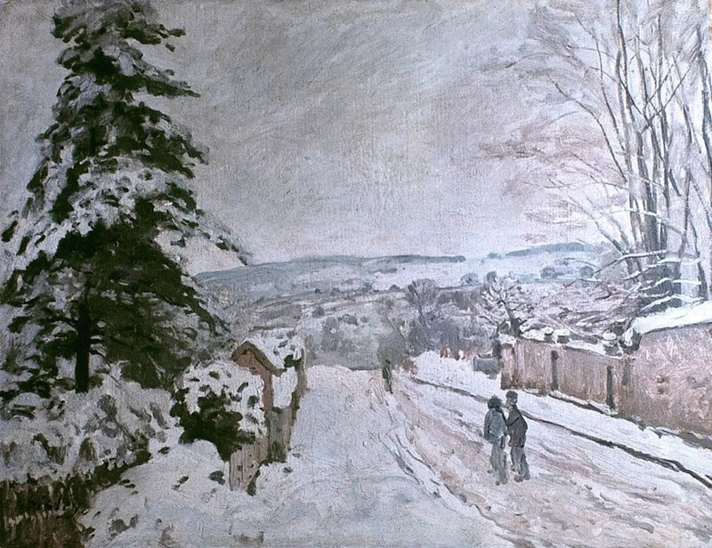Gade med den Flyvende Hjerte i Louveciennes - Alfred Sisley