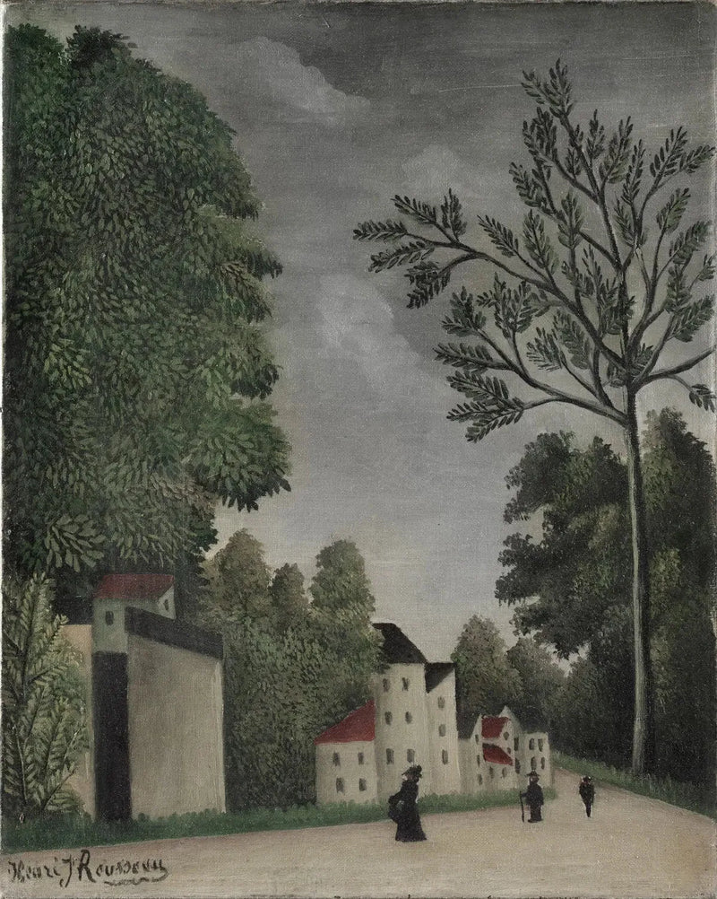 Villagegade - Henri Rousseau