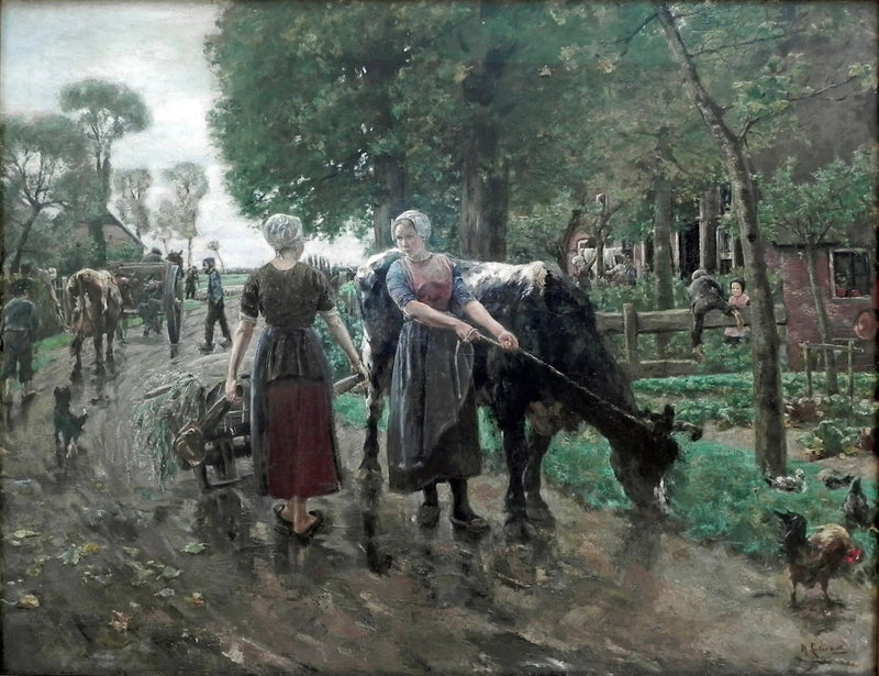 Hollandsk landsbygade - Max Liebermann