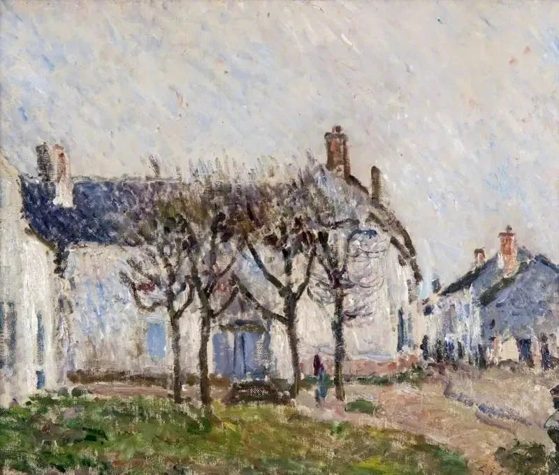 Landsbygade, Moret-sur-Loing - Alfred Sisley