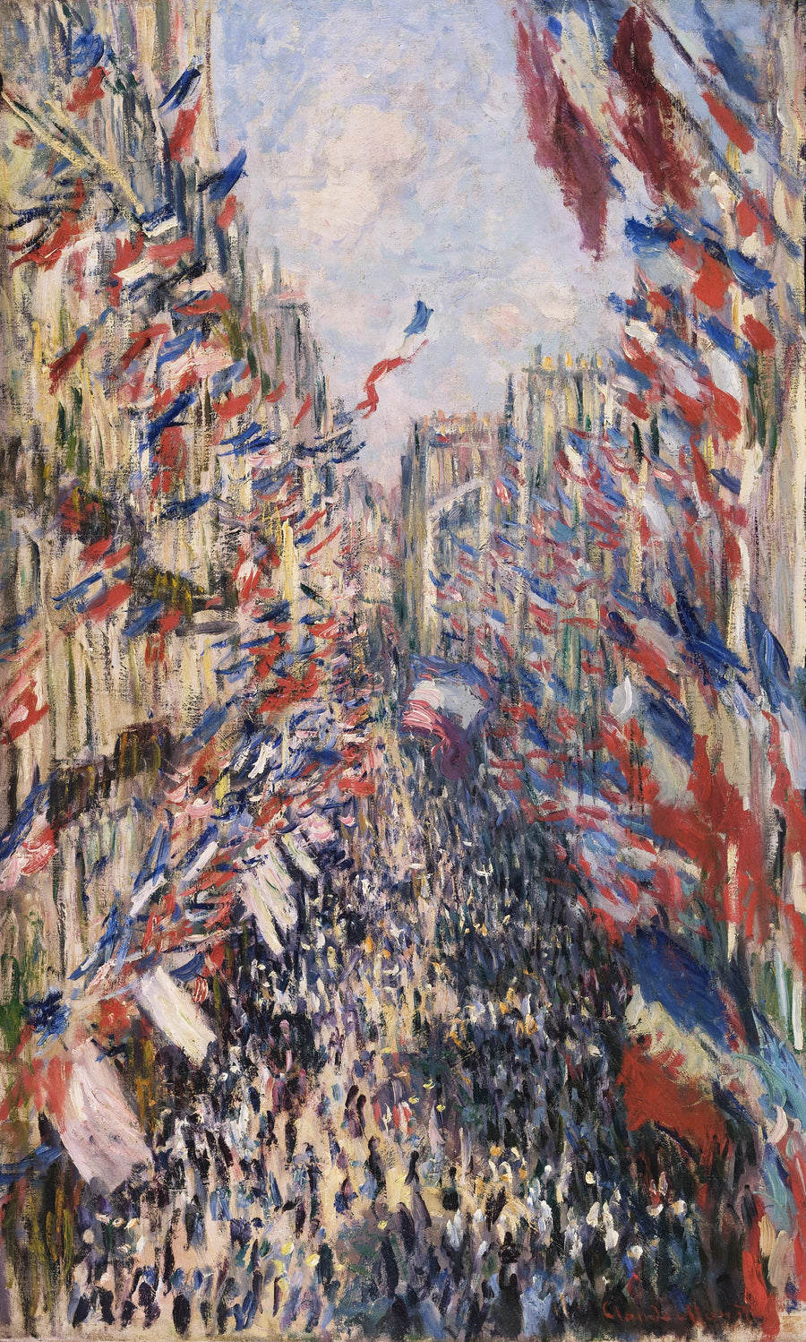 Rue Montorgueil, fejring af 30. juni 1878 W469 - Claude Monet