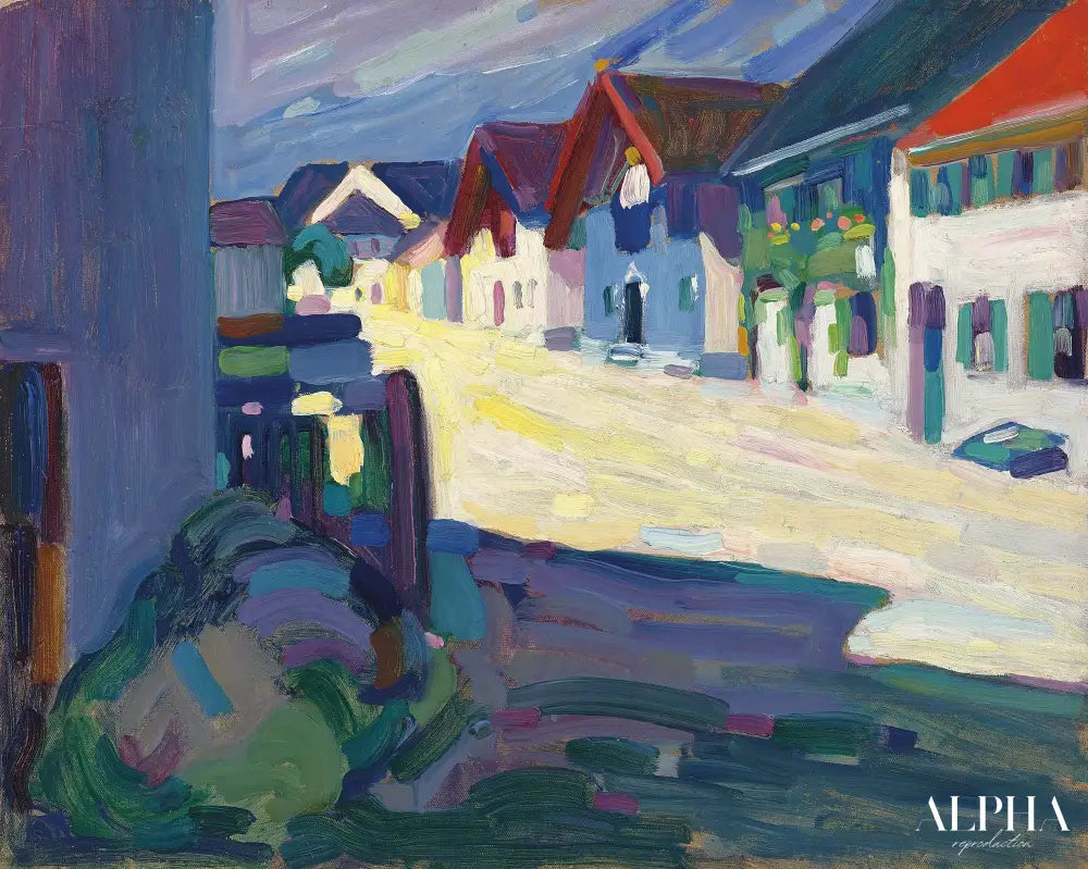 Rue Murnau - Vassily Kandinsk - Reproductions de tableaux et peintures haut de gamme