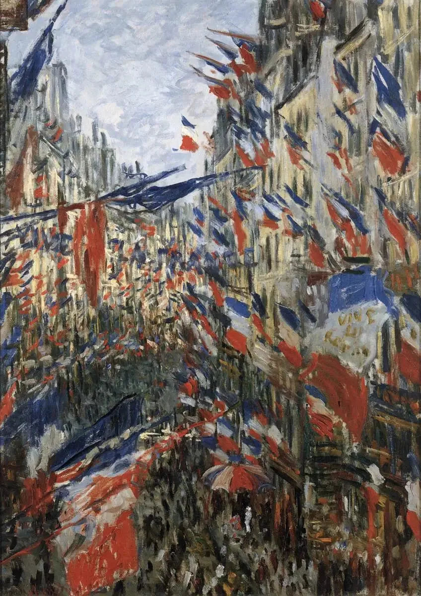 Rue Saint Denis, fest den 30. juni 1878 - Claude Monet
