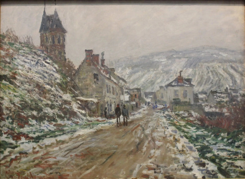 Landsbygade i Vétheuil W510 - Claude Monet