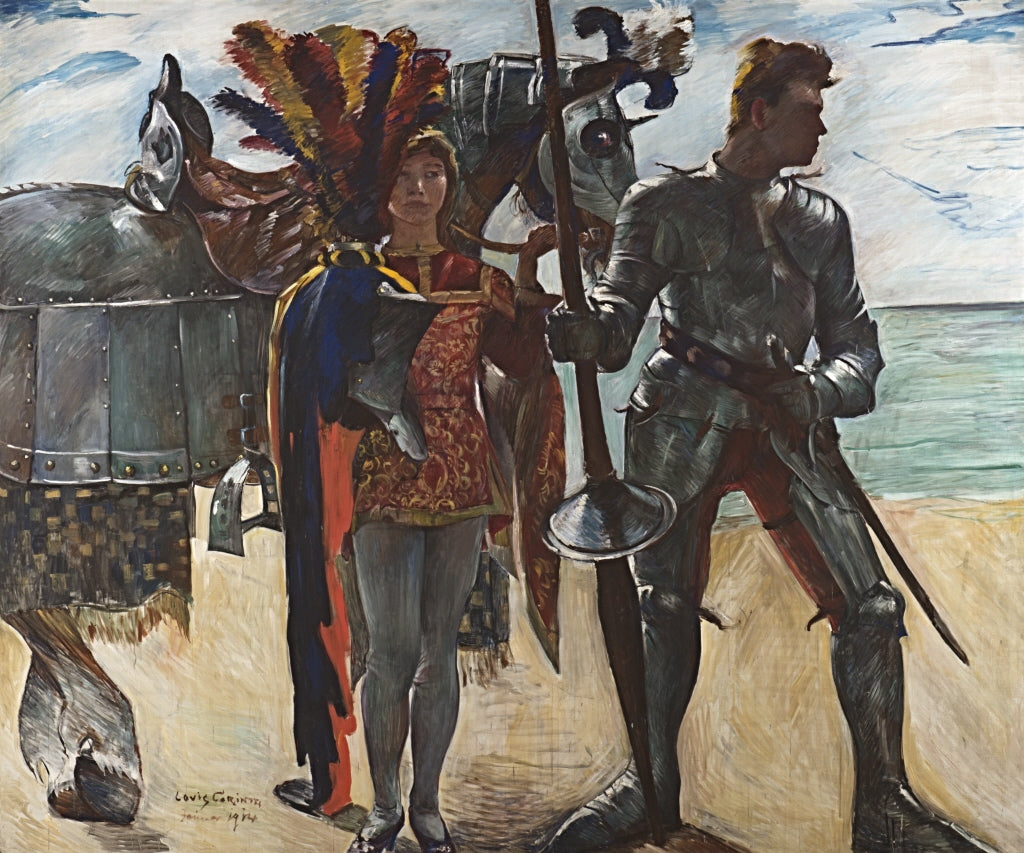Ruggiero et sa page - Lovis Corinth image 1 reproduction artisanale de tableau