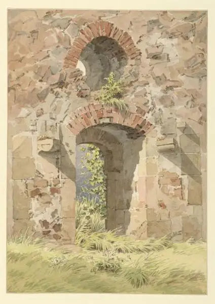 Ruin af Heiligen Kreuz-porten, Meissen - Caspar David Friedrich