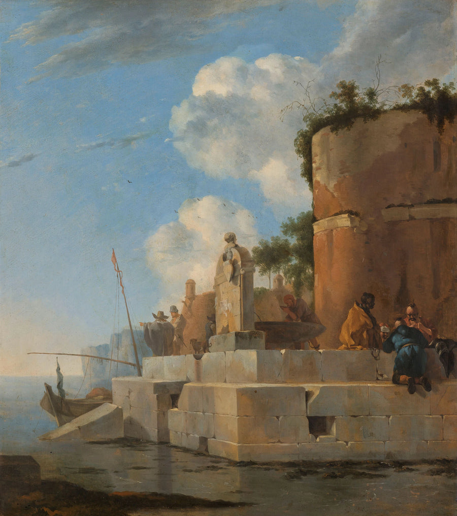 Ruine sur l'eau en Italie - Jan Asselyn