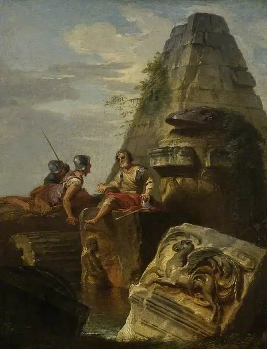 Ruiner med figurer - Giovanni Paolo Panini