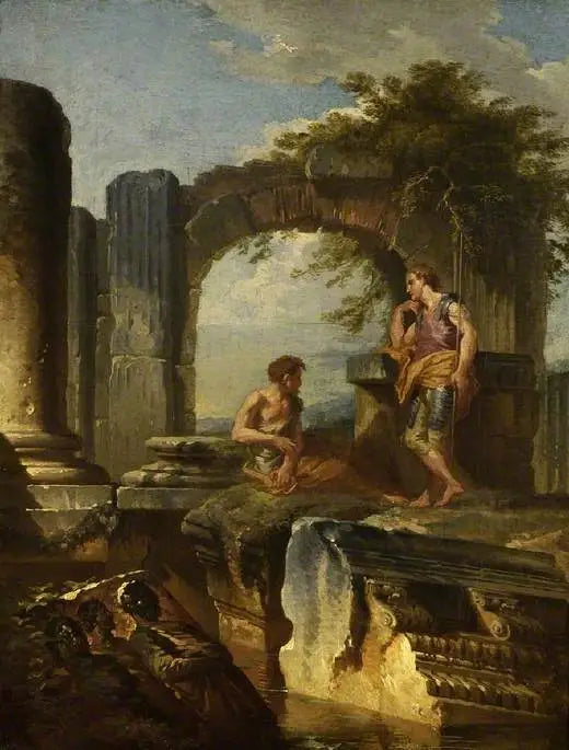 Ruiner med figurer - Giovanni Paolo Panini