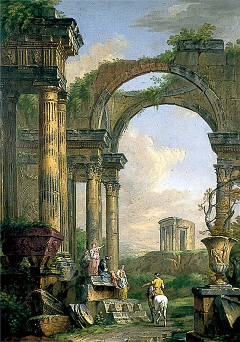 Klassiske ruiner - Giovanni Paolo Panini