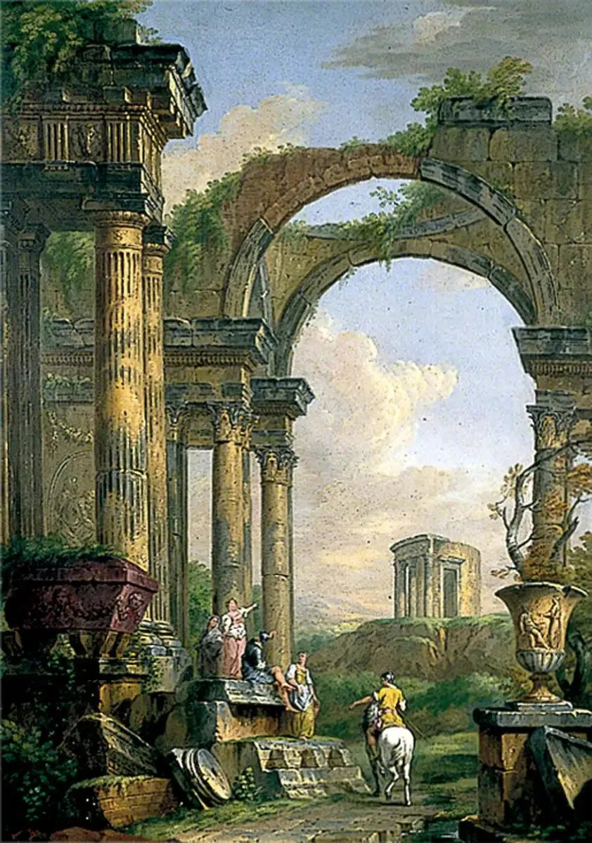 Klassiske ruiner - Giovanni Paolo Panini
