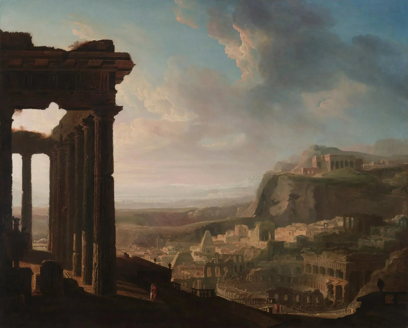 Ruiner af en antik by - John Martin