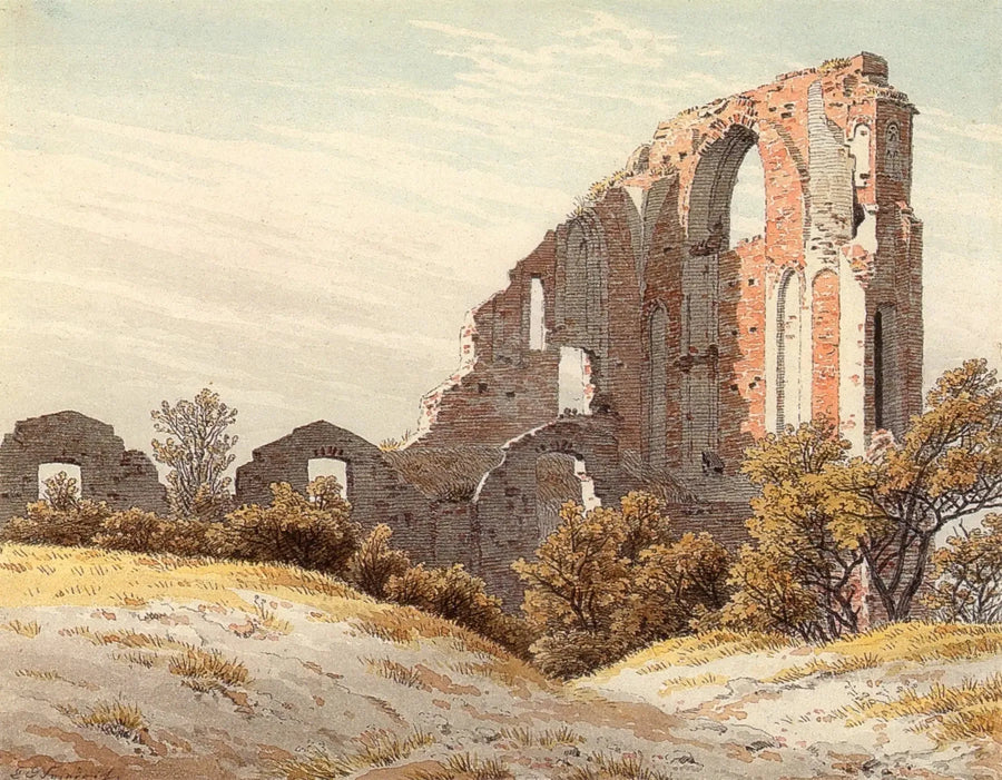 ruinerne af Eldena Kloster - Caspar David Friedrich